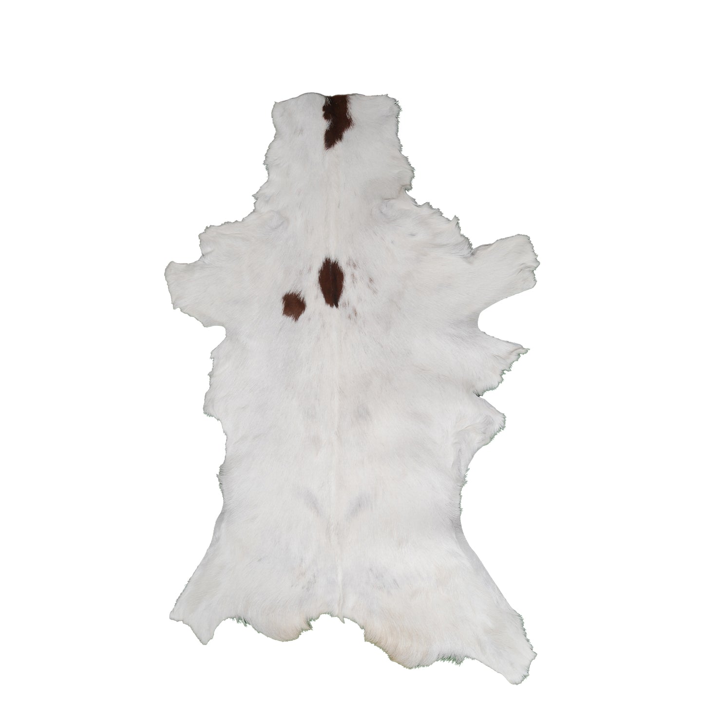 Stylish Dark Brown Goat Hide Rug - Perfect Accent for Contemporary Homes