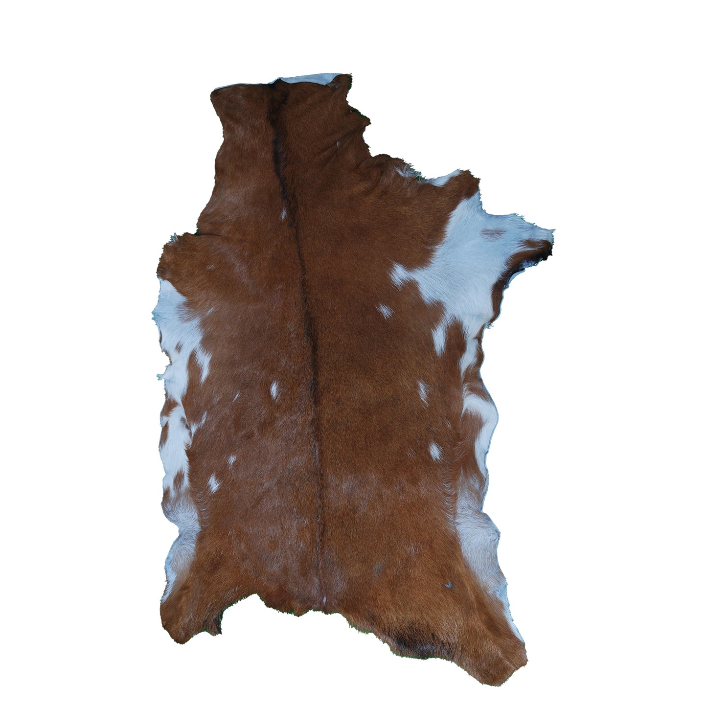 Premium Dark Brown Goat Hide Rug - Soft and Durable for Sophisticated Interiors