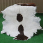 Authentic Dark Brown Goat Hide Rug - Unique Pattern for Modern and Classic Décor