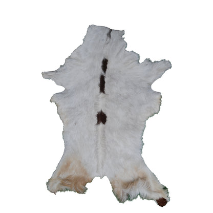 Authentic Dark Brown Goat Hide Rug - Rich Color and Unique Pattern for Home Styling
