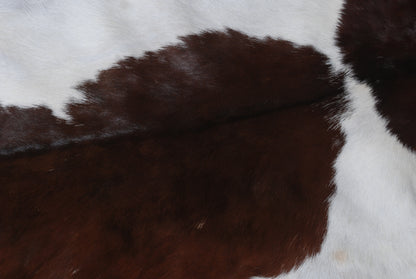Stylish Dark Brown Goat Hide Rug - Perfect Accent for Contemporary Homes