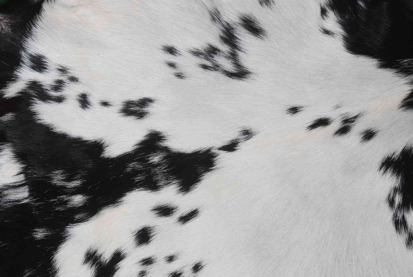 Stylish Black and White Goat Hide Rug - Unique Natural Pattern for Modern Homes