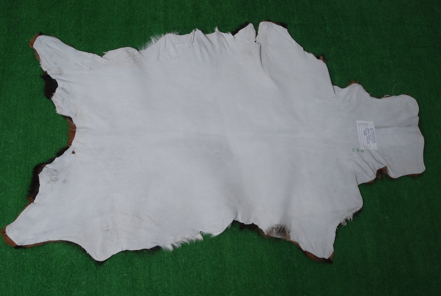 Premium Dark Brown Goat Skin Rug - Durable and Stylish Accent for Any Room