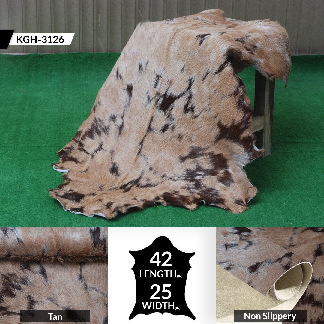 Luxurious Multicolor Goat Skin Rug for Stylish, Eco-Friendly Home Decor - Celestial Leather Limited