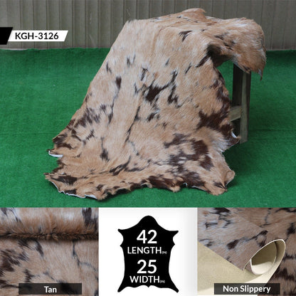 Luxurious Multicolor Goat Skin Rug for Stylish, Eco-Friendly Home Decor - Celestial Leather Limited