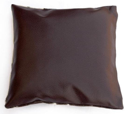 Rustic Genuine Leather Cowhide Cushion Cover - Eco-Friendly Home Decor Accent with Exotic Animal Skin - Stylish and Durable Home Accessories