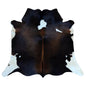 Luxurious Natural Cowhide Rug in Brown & White for Elegant Home Decor - Hypoallergenic, Non-Slip, High Quality, Unique - Versatile