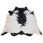 Sophisticated Black & White Cowhide Rug - Hypoallergenic - Non-Slip Large Animal Print Carpet for Home Decor - Unique Hand-Selected Design - Celestial Leather Limited