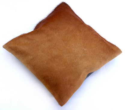 Luxurious Genuine Cowhide Cushion Cover with Unique Hair-on Leather - Stylish Home Decor Accent for Rustic Charm and Eco-Friendly Design