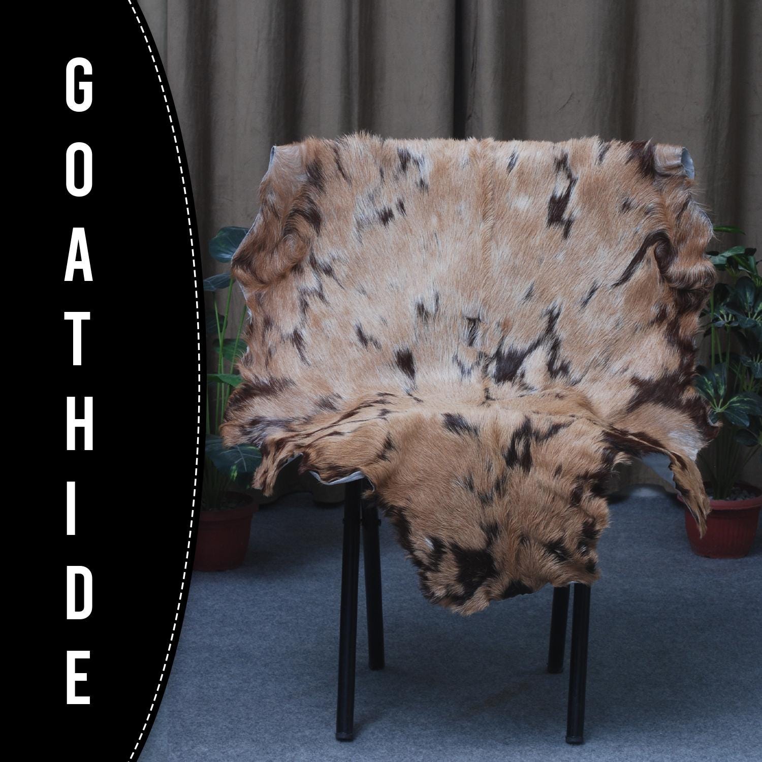 Luxurious Multicolor Goat Skin Rug for Stylish, Eco-Friendly Home Decor - Celestial Leather Limited