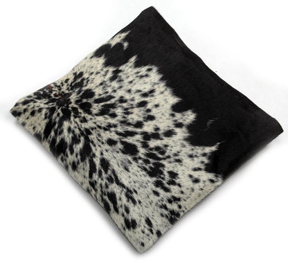 Exotic Cowhide Cushion Cover - Genuine Leather Hair-on Natural Animal Skin Pattern - Rustic Decorative Pillow Cover