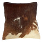 Rustic Genuine Leather Cowhide Cushion Cover - Eco-Friendly Home Decor Accent with Exotic Animal Skin - Stylish and Durable Home Accessories