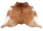 Luxury Brown & White Cowhide Rug | Hypoallergenic - Non-Slip | Premium Quality - Durable | Perfect for Bedroom - Living Room Décor | Free