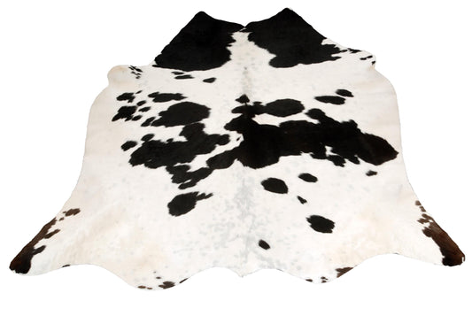Luxurious Black & White Cowhide Rug - Hypoallergenic, Non-Slip, Unique Natural Beauty with Free Shipping Across UK - Premium Quality