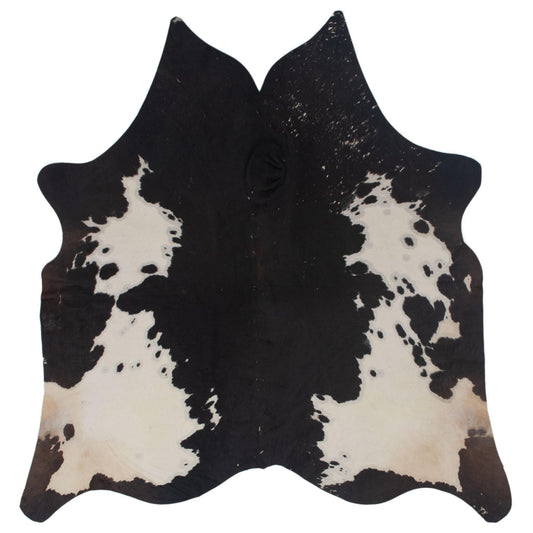 Luxurious Large Brown & White Cowhide Rug with Soft Hair - Hypoallergenic, Non-Slip, Non-Shedding - Perfect for Upholstery - Free UK