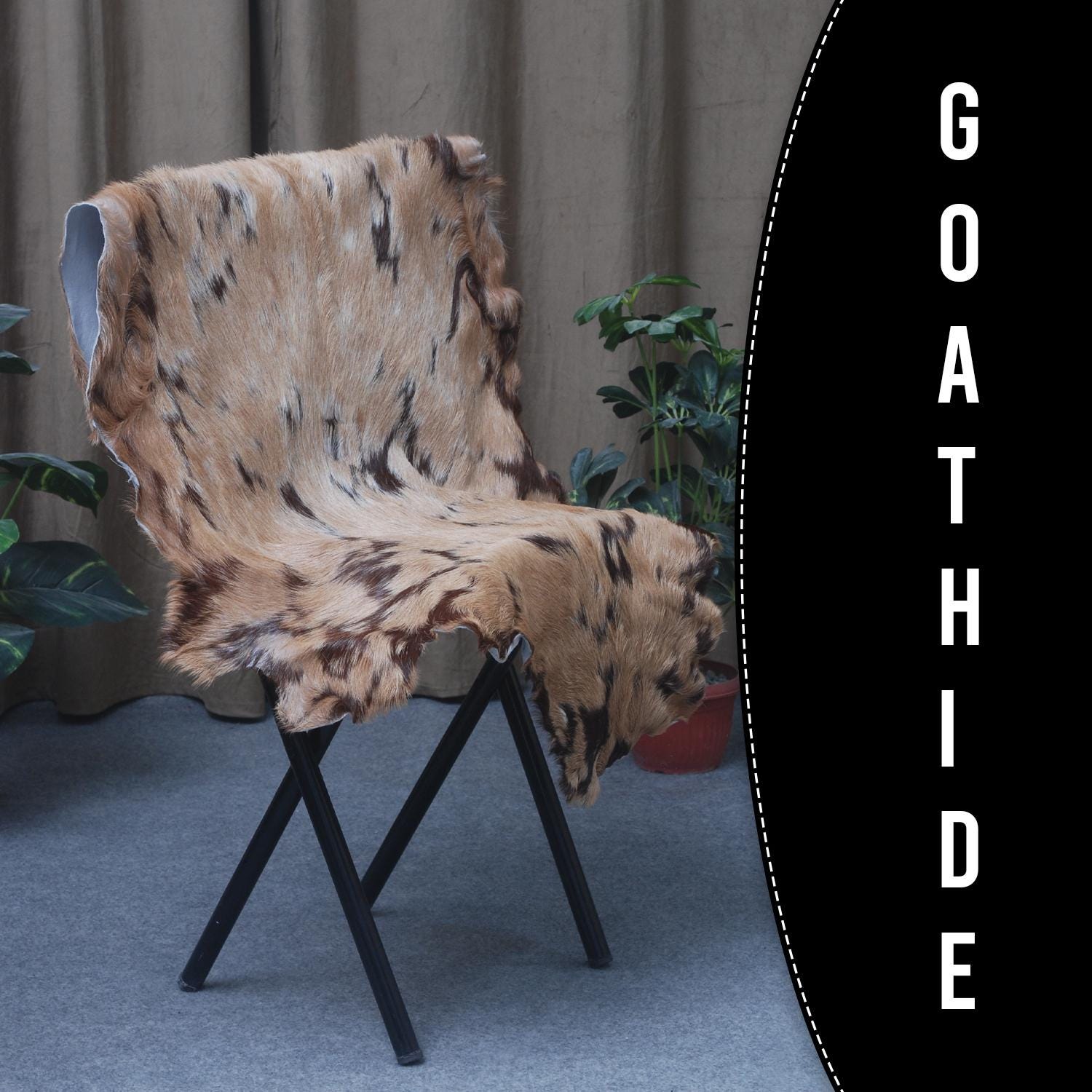 Luxurious Multicolor Goat Skin Rug for Stylish, Eco-Friendly Home Decor - Celestial Leather Limited